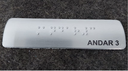 Ver imagem 2 de KIT 10 PLACAS BRAILE PARA CORRIMÃO ANDAR 3