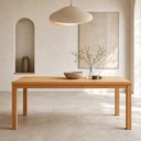Ver imagem 3 de Mesa de Jantar 6 Lugares Retangular 180cm Madeira Maciça Dunia F06 Rústico Claro - Lyam Decor