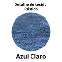 Ver imagem 3 de Cortina Rústica 300x250 Azul Claro Ilhós Cromado Admirare