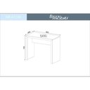 Ver imagem 5 de Mesa Escrivaninha OfficEstudos Trabalho 90 X 74,5cm Branco