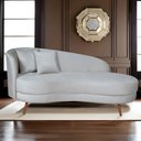 Ver imagem 2 de Chaise Longue Divã Emili em Madeira de Reflorestamento 160cm Veludo Shop Das Cabeceiras