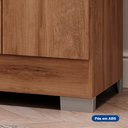Ver imagem 6 de Guarda Roupa Roma 4 Portas, 3 Gavetas, com Espelho e Pés Inclusos - Carraro Móveis