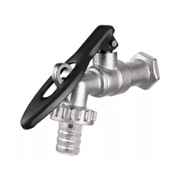 Torneira de Jardim Tanque Máquina Preta com Adaptador 3/4 - 1