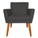 Ver imagem 2 de Kit 3 Poltronas Decorativa para Sala de Estar Cecília Suede Cinza - Montanaris Decor Md Montanaris D