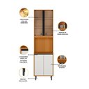 Ver imagem 4 de Cozinha Modulada Ravena 3 Peças 9 Portas com Cristaleira Poliman Móveis