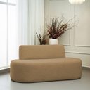 Ver imagem 7 de Sofá Reto 02 Lugares 150cm Mônaco Bouclé Camel - Nexta Casa