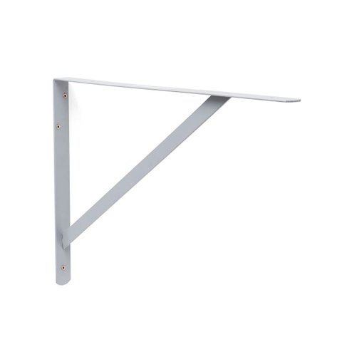 Kit 6X Suporte Reforçado Mão Francesa para Prateleira 50 cm Prata