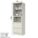 Ver imagem 3 de Torre Quente 01 Forno 02 Portas 02 Gavetas C668 Fineze Areia Hp Areia Hp - Henn