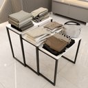 Ver imagem 5 de Expositores com Ferro Preto Brilhante e Mdf Branco para Lojas Vestuário Brinquedos Produtos