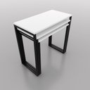 Ver imagem 4 de Expositores com Ferro Preto Brilhante e Mdf Branco para Lojas Vestuário Brinquedos Produtos