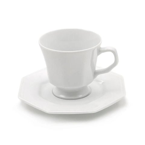 Xicara Chá com Pires 200ml Prisma Porcelana Schmidt