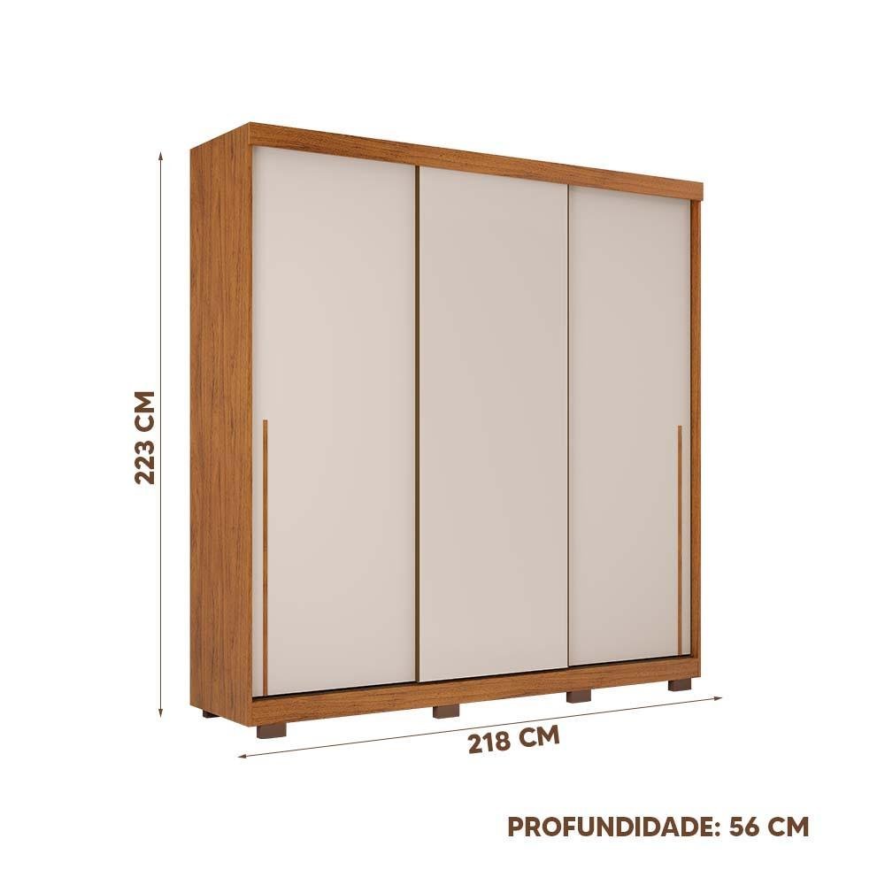 Guarda Roupa Casal Pequeno com Porta de Correr | MadeiraMadeira