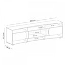 Ver imagem 4 de Rack para TV Até 86 Polegadas Seleto 2 Portas Cedro/Off White - Pnr Móveis