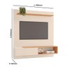 Painel Yasmin 100% Mdf Tuboarte 1 Porta Basculante P/ Tvs de até 55 Polegadas - 2