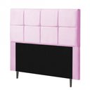 Ver imagem 1 de Cabeceira Estofada Poliana 160CM Queen Strass Suede Rosa - D A DECOR