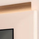 Ver imagem 6 de Estante Painel de Tv 85 Pol 220cm Évora H01 Castanho/off White - Mpozenato