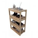 Ver imagem 2 de Sapateira Madeira Pinus Design Escada Dupla