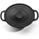 Ver imagem 7 de Caçarola Oval Estilo Preta Alça e Tampa de Ferro 26x20x15cm 3,5l – Panela Mineira