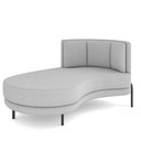 Ver imagem 1 de Sofá Chaise Longue Living Lucca Esquerdo D02 Bouclê Cinza B-56
