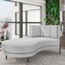 Ver imagem 6 de Sofá Chaise Longue Living Lucca Esquerdo D02 Bouclê Cinza B-56