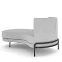 Ver imagem 4 de Sofá Chaise Longue Living Lucca Esquerdo D02 Bouclê Cinza B-56