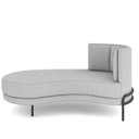 Ver imagem 2 de Sofá Chaise Longue Living Lucca Esquerdo D02 Bouclê Cinza B-56