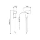 Ver imagem 4 de Espeto para Jardim S.Ground LED Embutido Antiofuscante Luz Amarela Preto Bivolt 6,5W Stella