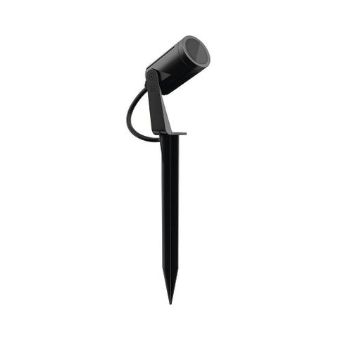 Espeto para Jardim S.Ground LED Embutido Antiofuscante Luz Amarela Preto Bivolt 6,5W Stella