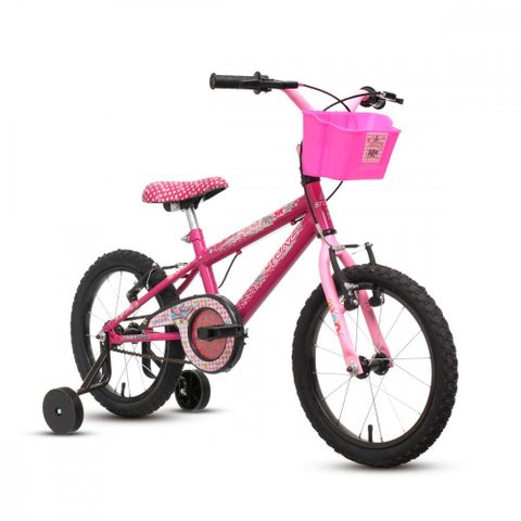 Bicicleta Infantil Feminina Aro 16 (sk-ii) Pink com Rosa Stone Bike