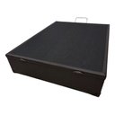 Ver imagem 1 de Box Baú Casal Corino Marrom 1,38x1,88 So1clique Pistão a Gás