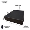 Ver imagem 4 de Box Baú Casal Corino Marrom 1,38x1,88 So1clique Pistão a Gás