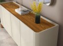 Ver imagem 3 de Buffet / Balcão Fl 4 Portas Estilo Retrô 1.80m Cor Off White / Cumaru