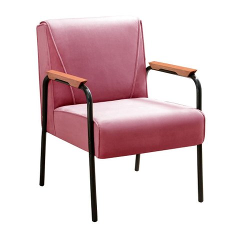 Poltrona Jade Cor:Suede Rosa 280