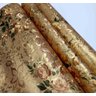 Papel De Parede Arabesco-flores-italiano-tons Dourado, Verde - 1