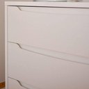 Ver imagem 5 de Cômoda Infantil 3 Gavetas 1 Porta Multimóveis CR40024 Branco Acetinado