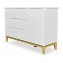 Ver imagem 2 de Cômoda Infantil 3 Gavetas 1 Porta Multimóveis CR40024 Branco Acetinado