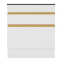 Ver imagem 5 de Balcão Cozinha com Rodapé para Cooktop 70 cm 1 Porta 1 Gaveta Veneza GW Multimóveis MP2118