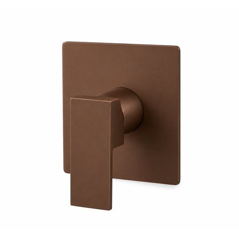 Acabamento para Registro Monocomando Base Deca Quadrado Alavanca Corten