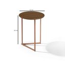 Ver imagem 4 de Jogo de Mesa Lateral Apoio Canto Jade Kit Sala Estar Luxo