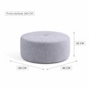 Ver imagem 2 de Puff para Sala de Estar Orgânico 60cm Bouclê Rita