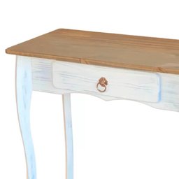 Balcão Rústico Madeira Maciça 1 Gaveta Branco Garapa D230 Shop Jm - 6
