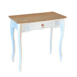 Balcão Rústico Madeira Maciça 1 Gaveta Branco Garapa D230 Shop Jm - 5