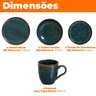 Jogo de Jantar Cerâmica Stoneware Bio Oceano 16 Peças Porto Brasil - 4