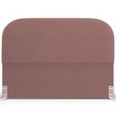 Ver imagem 3 de Cabeceira Cama Box Queen 160cm Orgânica Lanna W01 Suede Rosê - Lyam Decor