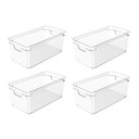 Ver imagem 1 de Conjunto Organizador de Armário Clear 4 Peças 30 x 15 x 13 cm Transparente Ou