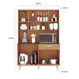 Kit Cozinha 8 Portas 1 Gaveta Gabi - 5