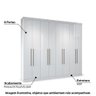 Guarda Roupa Havana Master com 8 Portas - Branco - 2