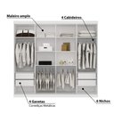 Ver imagem 3 de Guarda Roupa Havana Master com 8 Portas - Branco