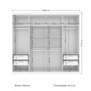 Ver imagem 4 de Guarda Roupa Havana Master com 8 Portas - Branco