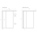 Ver imagem 4 de Kit Porta de Madeira de Correr Completa 213cm X 90cm Batente Regulável 20 a 22,5 Incoportas